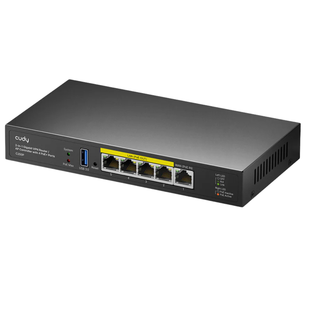Cudy 2-IN-1 SMB Router / AP Controller Model: C200P