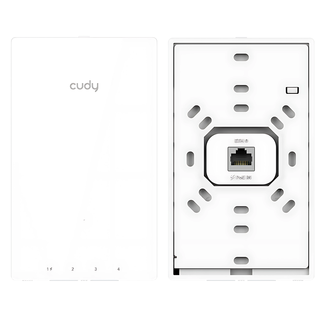 Cudy AX3000 Gigabit Wall-Plate Wi-Fi 6 Access Point Model: AP3000 Wall
