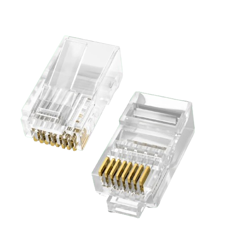 Velly Good RJ45 Through hole CAT.5 Connector 1Bag 100Pcs