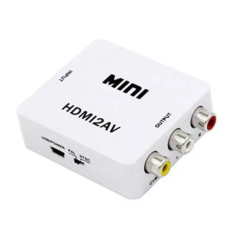 HD Video Converter Mini HDMI to AV UP Scaler 1080P