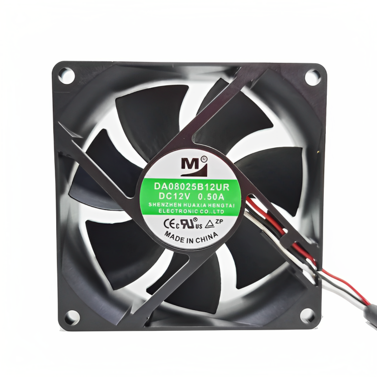 DA08025B12UF FAN DC 12V 0.5A 80*80*25MM 3WIRES