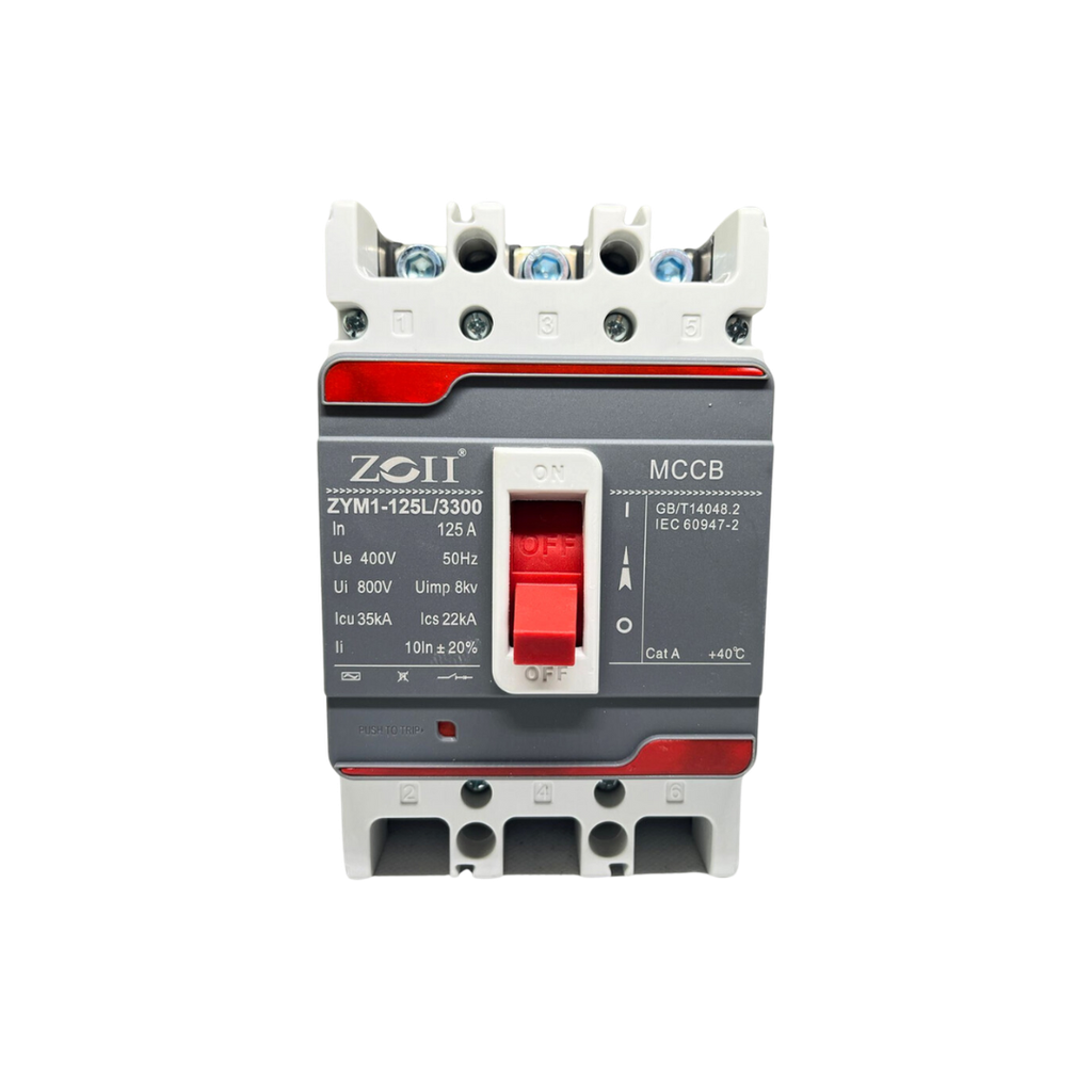ZOII MCCB Breaker 3 Pole AC (125A)