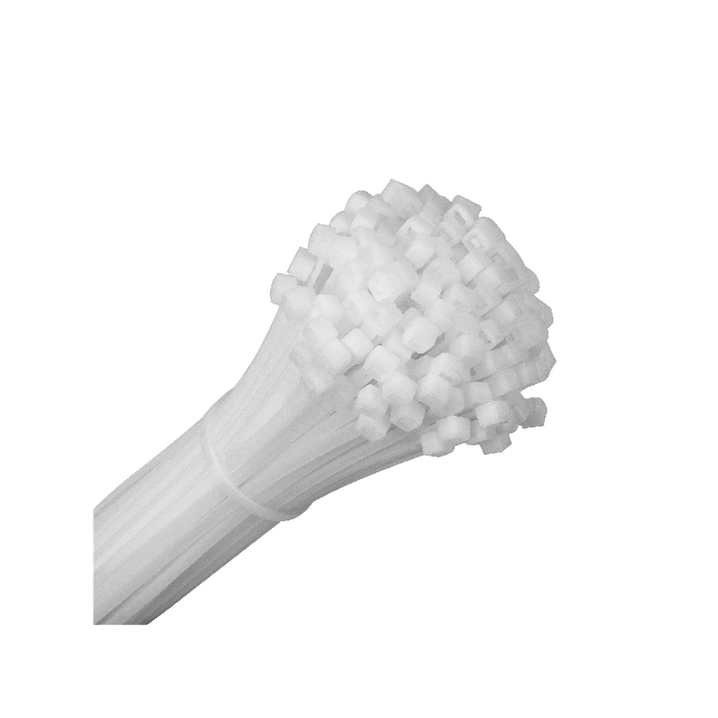 D-T Nylon Cable Tie ET-3*100 Actual Size: 2.5*100mm White 100pcs/Bag