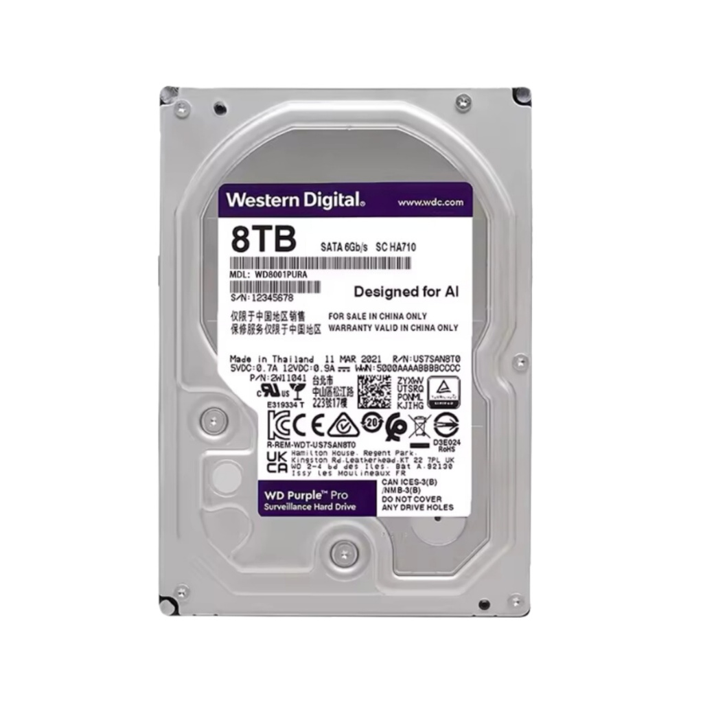 [WD-8TB] WD Hard Disk Surveillance Purple 8TB