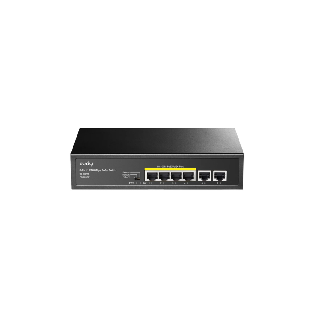 Cudy 4-FE PoE Switch with 2 Uplink FE Model: FS1006P 2.0