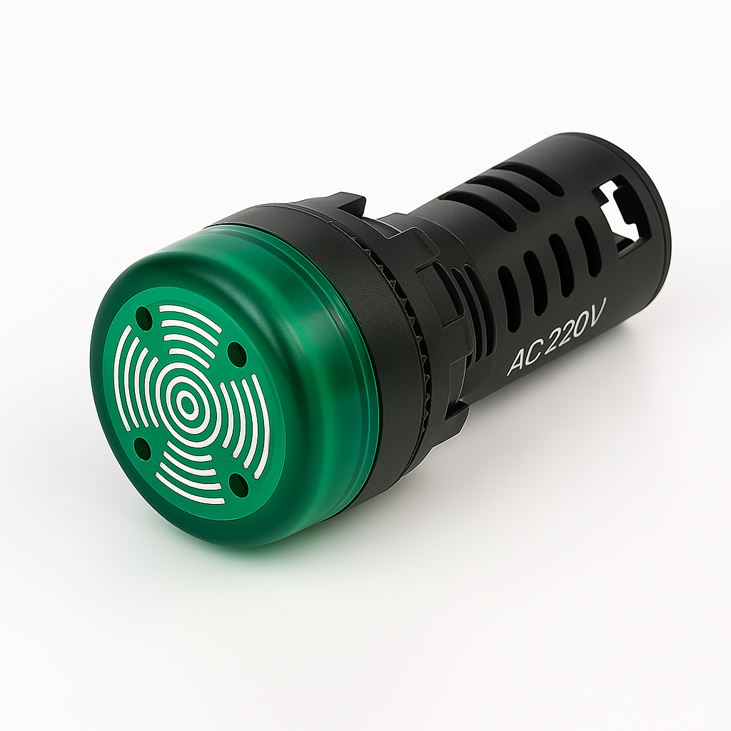 Ninuo AD16-22SM 220V Green with Buzzer 10S