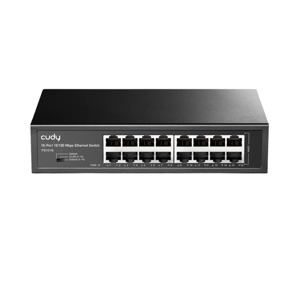 [FS1016] Cudy 16-Port 10/100Mbps Desktop Metal Switch, Model: FS1016