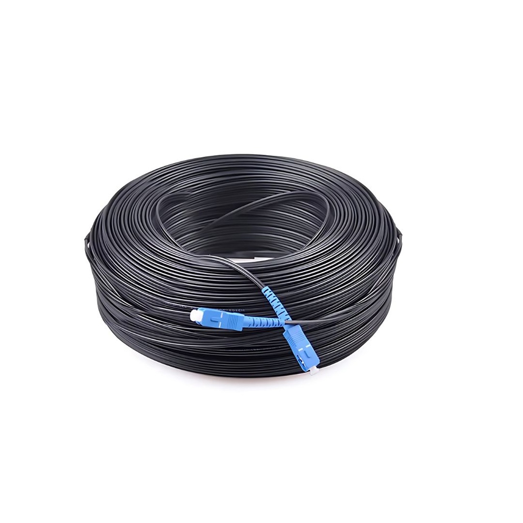 [1 Core UPC 100M] UNF FTTH Fiber Drop Cable Patch Cord, SC/UPC, Outdoor 1 Core 100M
