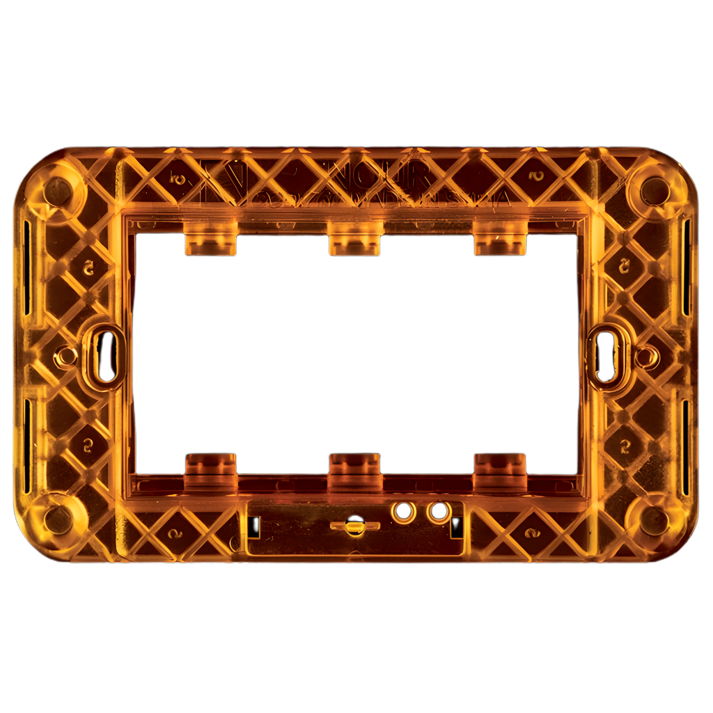 Three gang frame for rectangular box