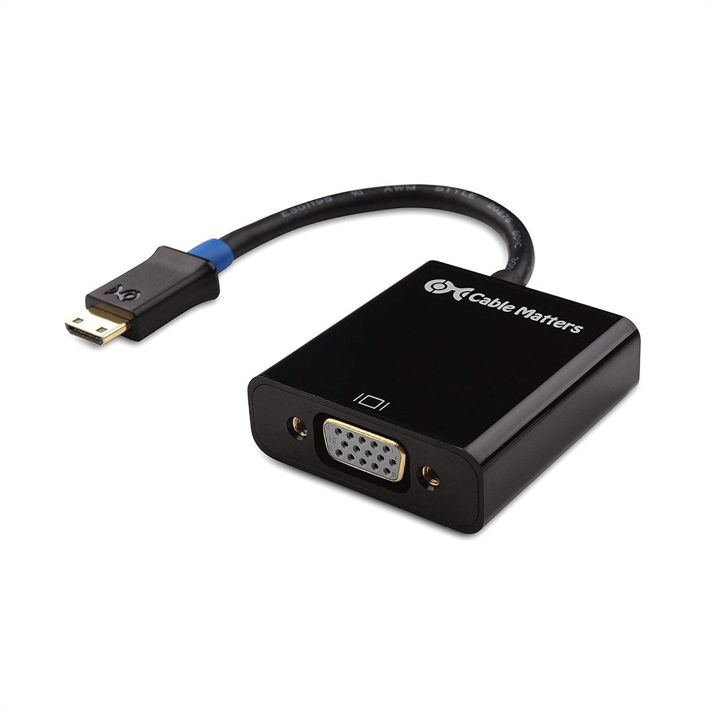 [CA6] Mini HDMI Port to VGA Adapter (Cable)