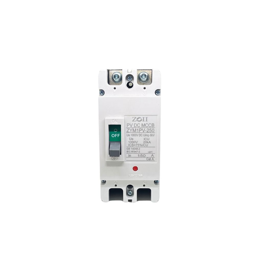 ZOII MCCB Breaker 2 Pole DC