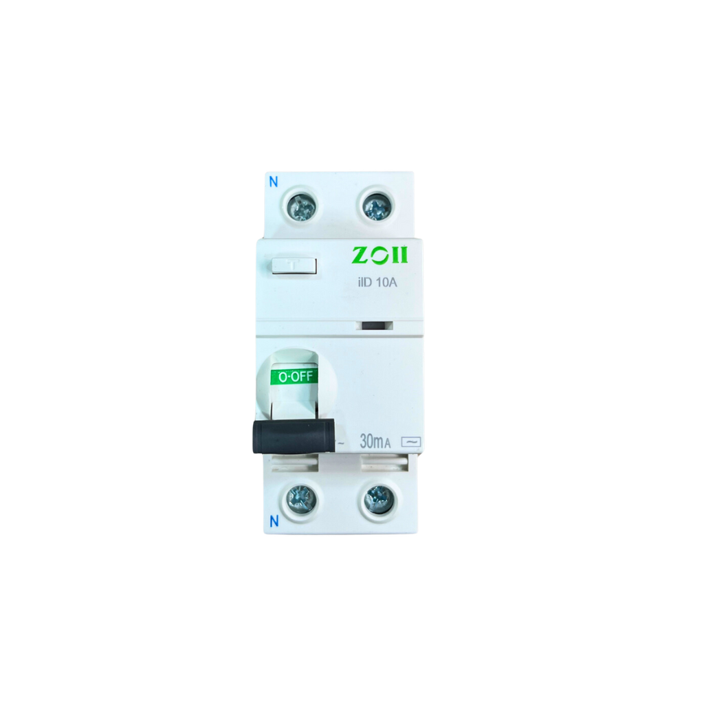 ZOII RCCB Breaker 2 Pole AC (10A, 30mA)