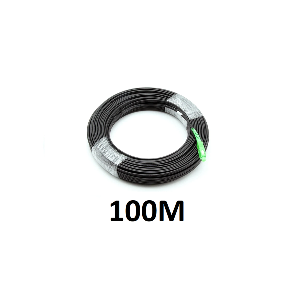 [1 Core APC 100M] UNF FTTH Fiber Drop Cable Patch Cord, SC/APC, Outdoor 1 Core 100M