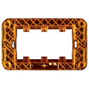 Three gang frame for rectangular box