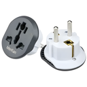 Travel Adapter EU plug Black Head KT168